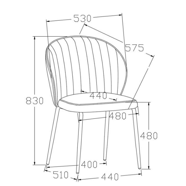 Krzesło Patricia beżowe - ACTONA