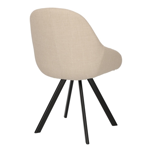 Krzesło Nels beżowe czarne nogi - Intesi