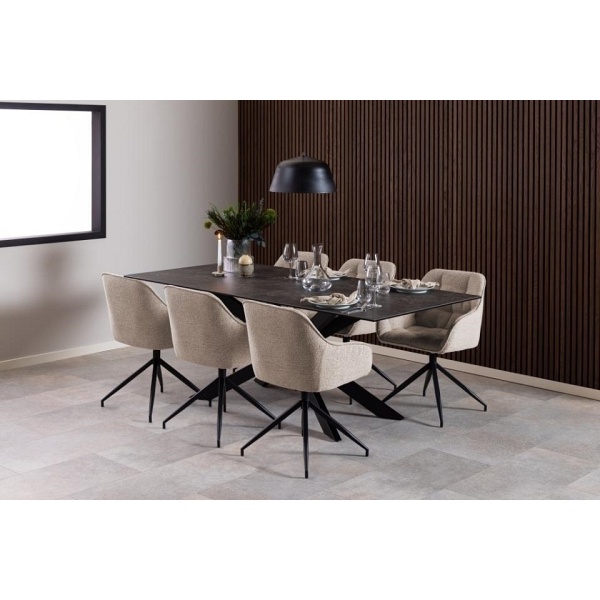 Krzesło Brooke obrotowe beżowe Monza - ACTONA