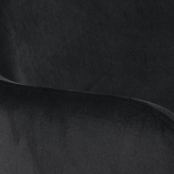 Zestaw 2 krzeseł Lima welurowych z podłokietnikami czarne - ACTONA