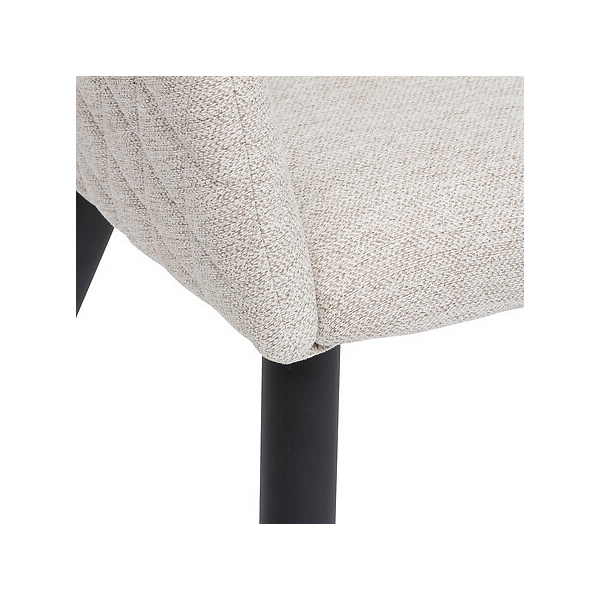 Krzesło Marlo beżowe/ czarne nogi - Nordivo