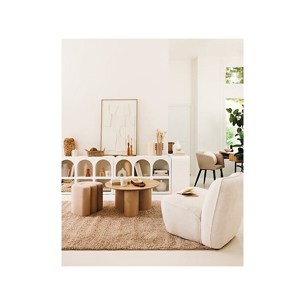 Krzesło Marlo beżowe/ czarne nogi - Nordivo