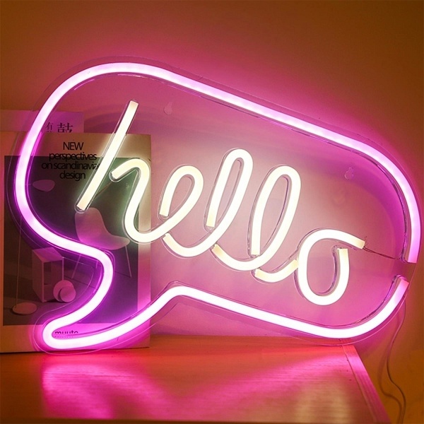 Lampa HELLO Neon LED - Intesi