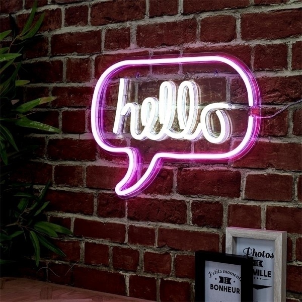 Lampa HELLO Neon LED - Intesi
