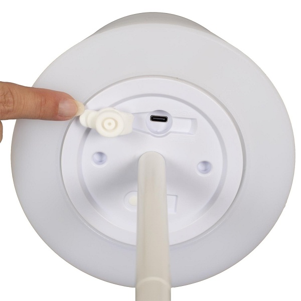 Lampa stołowa USB biała - Intesi