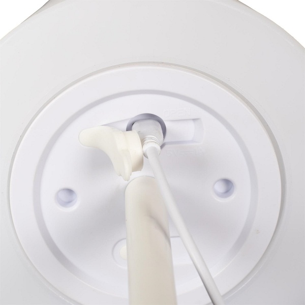 Lampa stołowa USB biała - Intesi