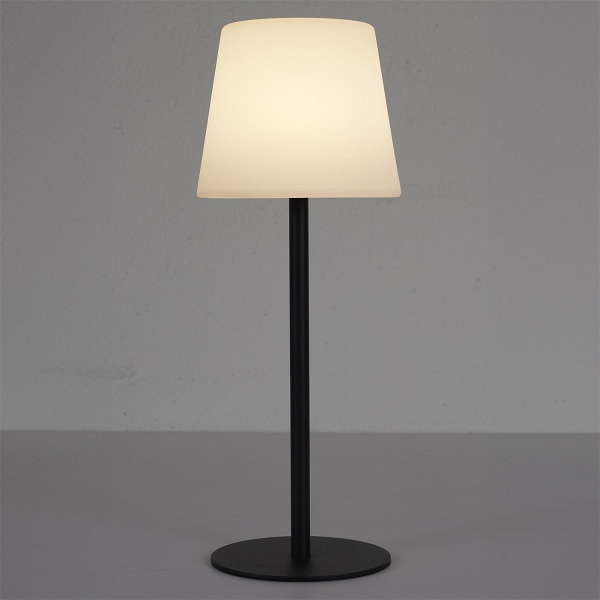 Lampa stołowa USB czarna - Intesi