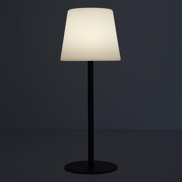 Lampa stołowa USB czarna - Intesi