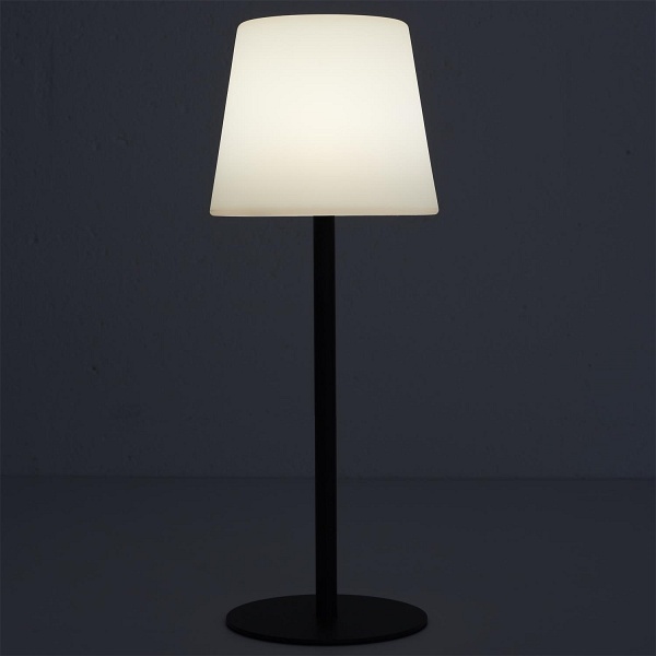 Lampa stołowa USB czarna - Intesi