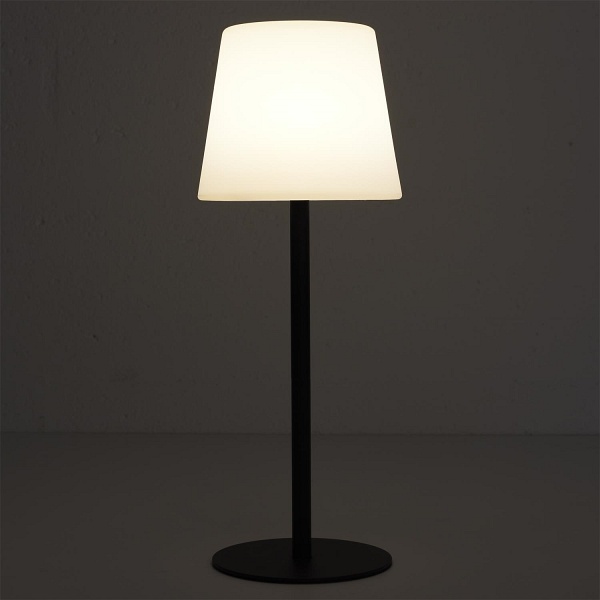 Lampa stołowa USB czarna - Intesi