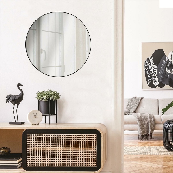 Lustro Navira czarne 55cm - Intesi