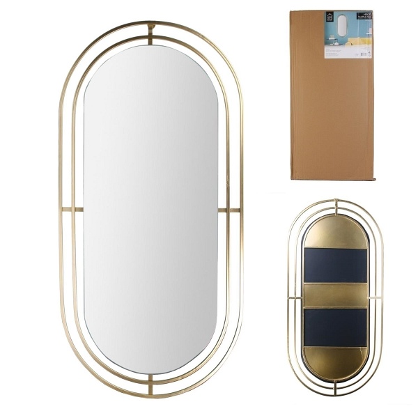 Lustro Avec złote owalne - Intesi