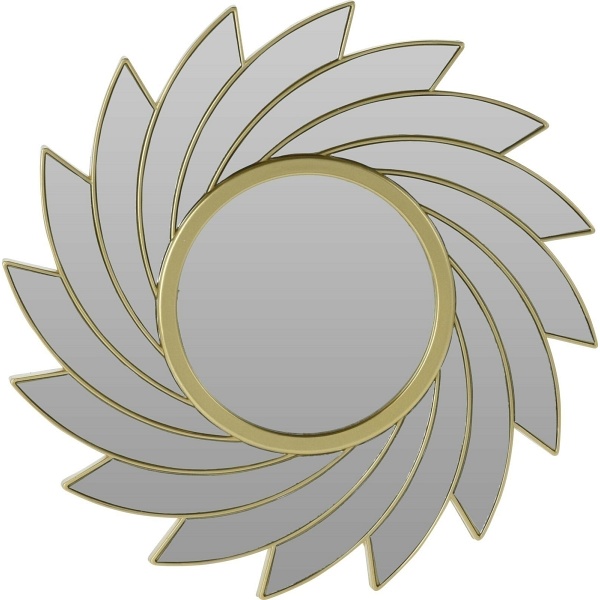 Zestaw 3 luster Rowley złote - Intesi