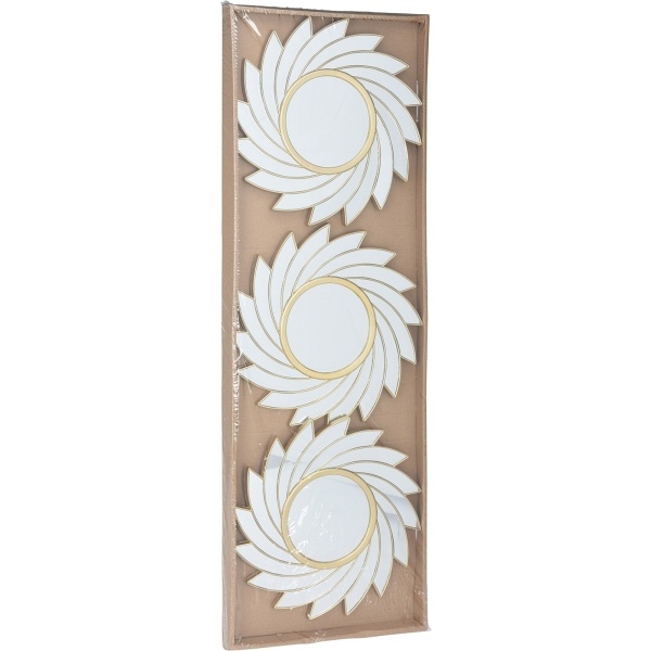 Zestaw 3 luster Rowley złote - Intesi