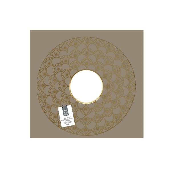 Lustro Mandala 70cm złota - Intesi