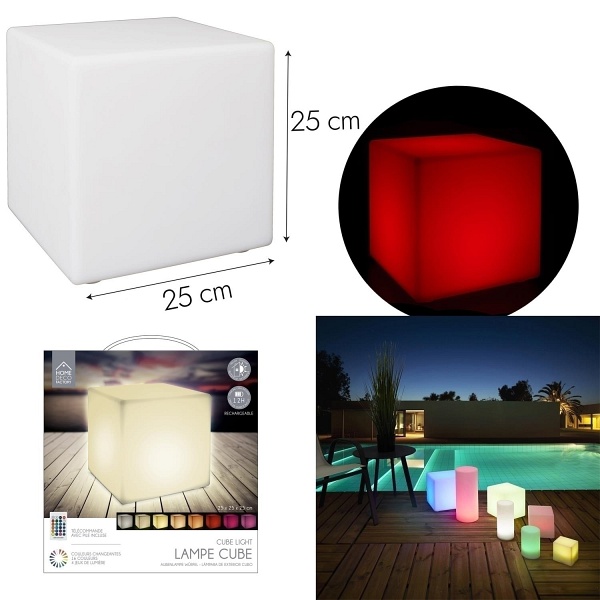 Lampa podłogowa Colorfull Cube 25cm - Intesi