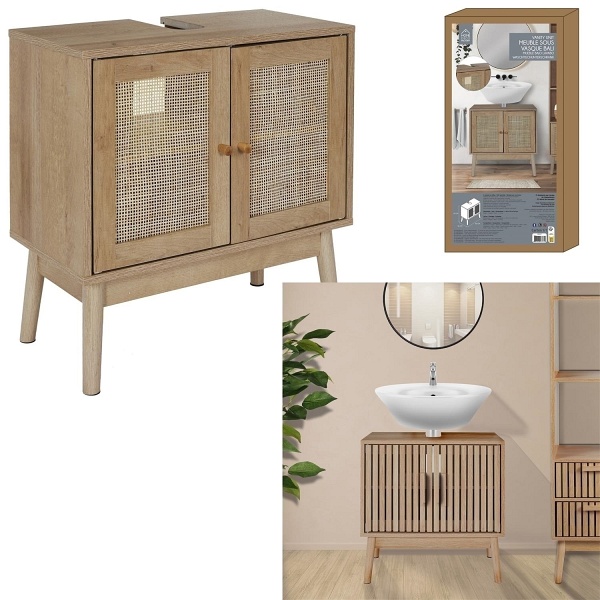 Szafka pod umywalkę Bali naturalna - Intesi