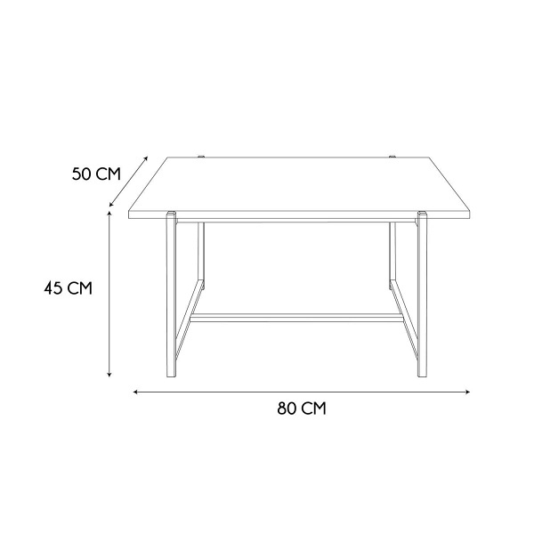 Stolik kawowy Loka naturalny - Intesi