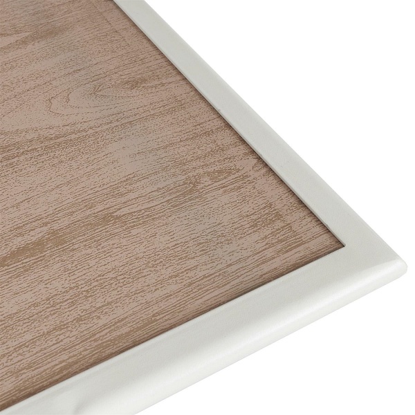 Stół Barcelona z efektem drewna metalowy110x70 - Intesi