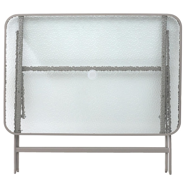 Stół Formentera ze szkła hartowanego beżowy - Intesi