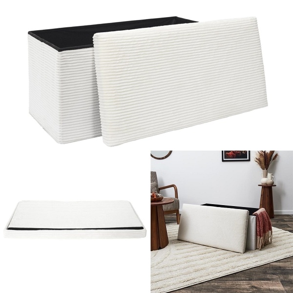 Pufa Velse Scott biała składana - Intesi