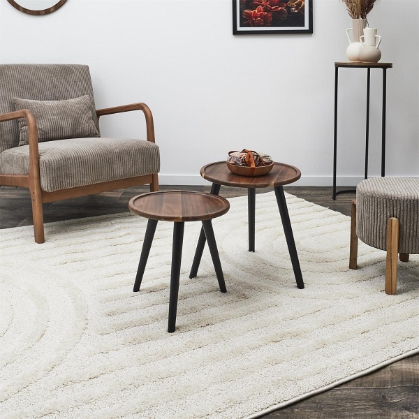 Zestaw 2 stolików kawowych Bernia akacja - Intesi