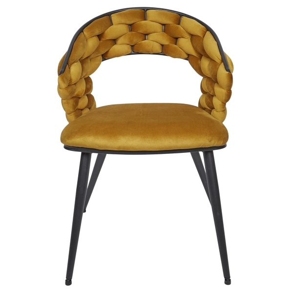 Krzesło Sawyer musztardowe - Intesi