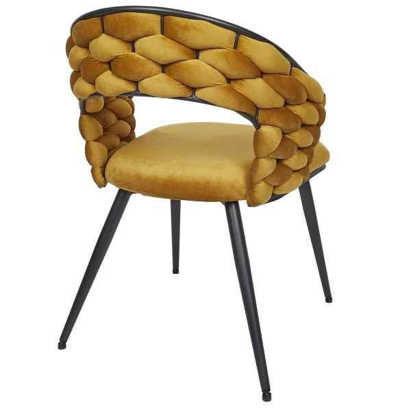 Krzesło Sawyer musztardowe - Intesi
