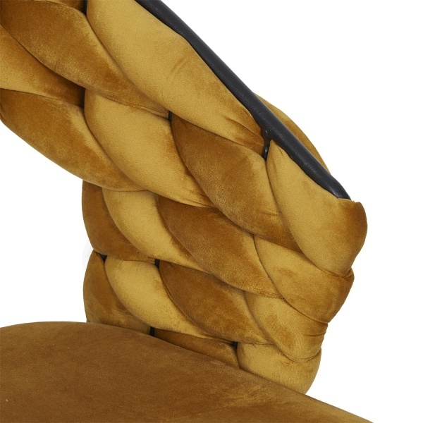 Krzesło Sawyer musztardowe - Intesi