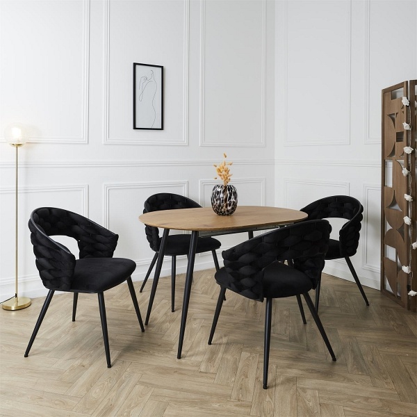 Krzesło Sawyer czarne - Intesi