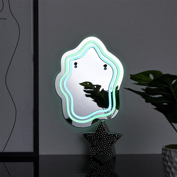Lustro LED z neonowym oświetleniem - Intesi