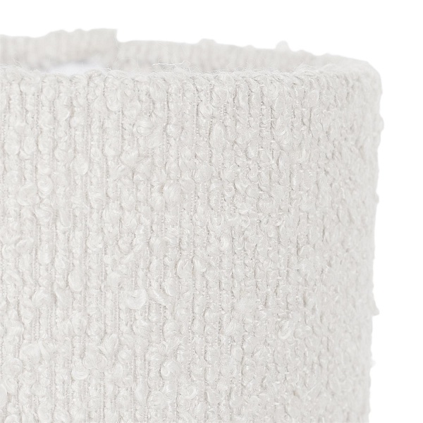 Lampa metalowa z kloszem boucle biała - Intesi