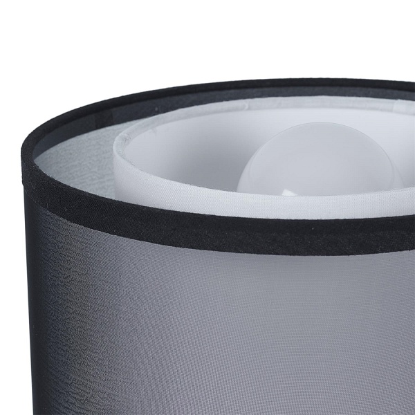 Lampa stołowa z podwójnym kloszem szara - Intesi