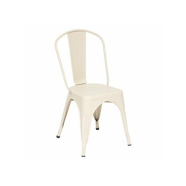 Krzesło Paris Edge metalowe kremowe - Nordivo