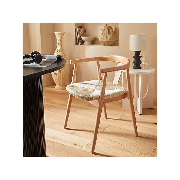 Krzesło Yamato naturalne z podłokietnikami - Nordivo