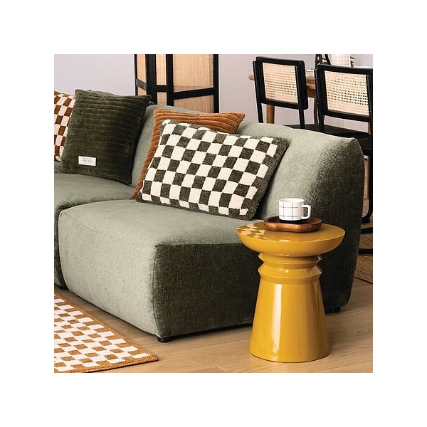 Stolik Jaya żółty metalowy - Nordivo