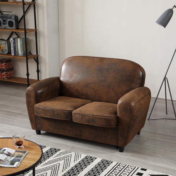 Sofa Klubowa Vintage brown - Intesi