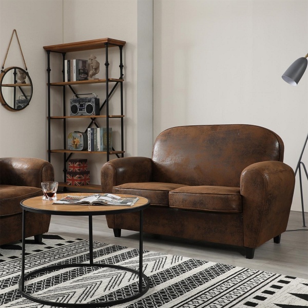 Sofa Klubowa Vintage brown - Intesi