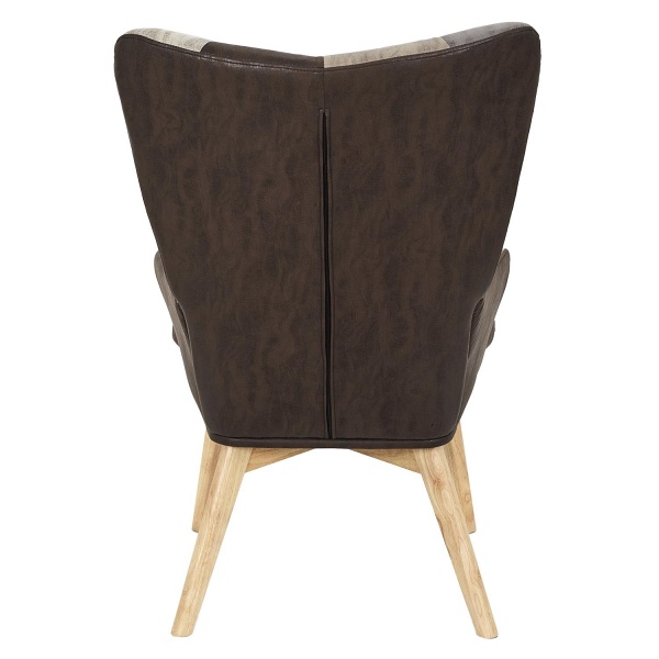 Fotel uszak Helsinki brązowy patchwork - Intesi