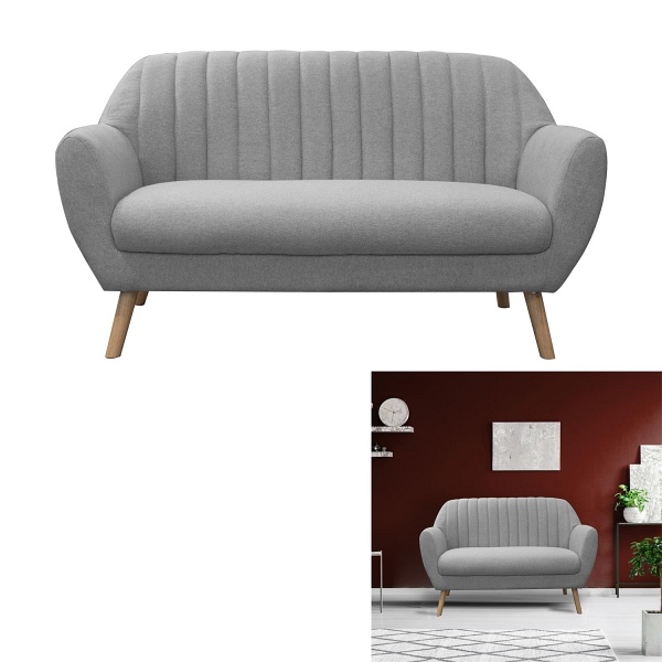 Sofa 2-sobowa Bella szara - Intesi