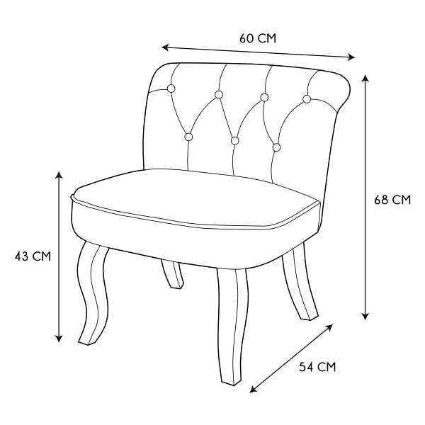 Krzesło Eleonora szare - Intesi