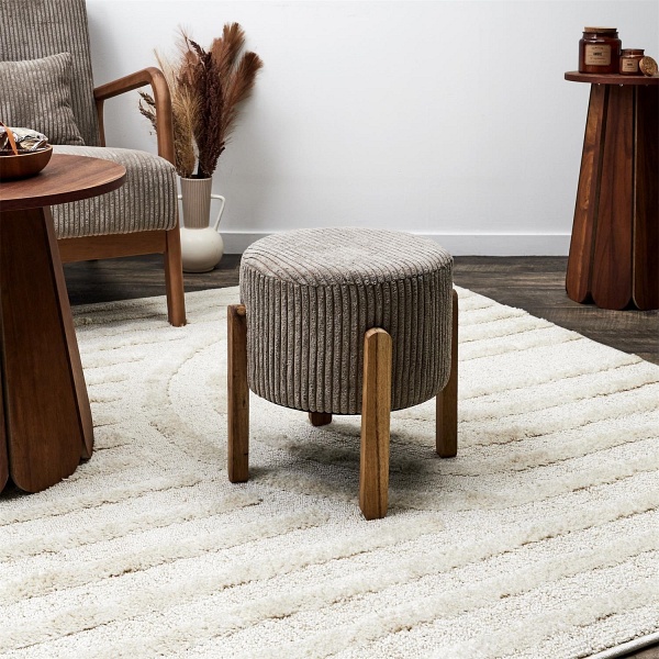 Stołek Scott brązowy sztruksowy - Intesi