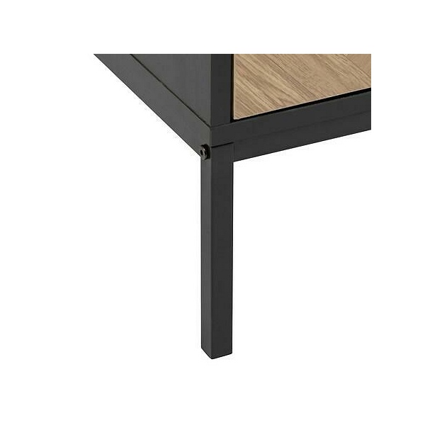 Szafka nocna Chevron z efektem naturalnego drewna - 5five simply smart