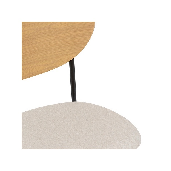 Krzesło Jaisa naturalne/beżowe - Nordivo