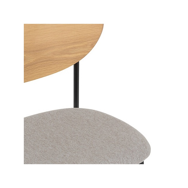 Krzesło Jaisa naturalne/szare - Nordivo