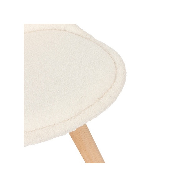 Krzesło Baya boucle białe - Nordivo