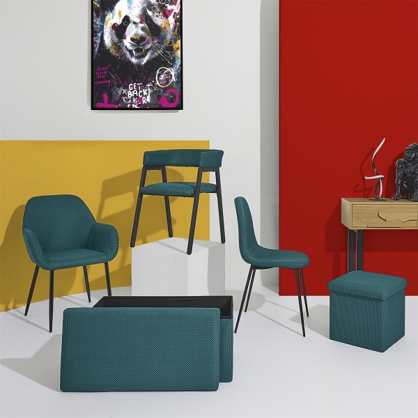 Krzesło Pori turkusowe - Intesi