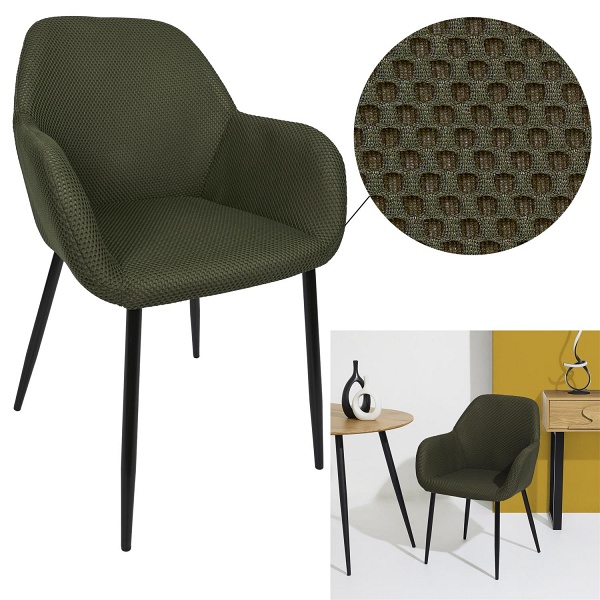 Krzesło Lavia zielone khaki - Intesi