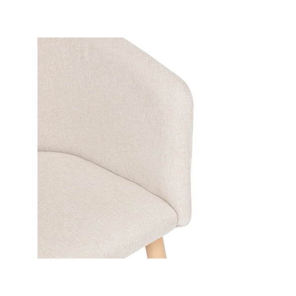 Krzesło Marlo beżowe/ naturalne nogi - Nordivo