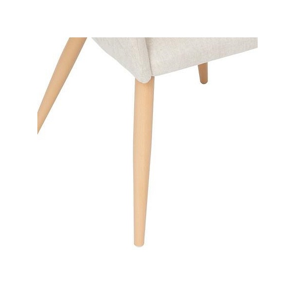 Krzesło Marlo beżowe/ naturalne nogi - Nordivo